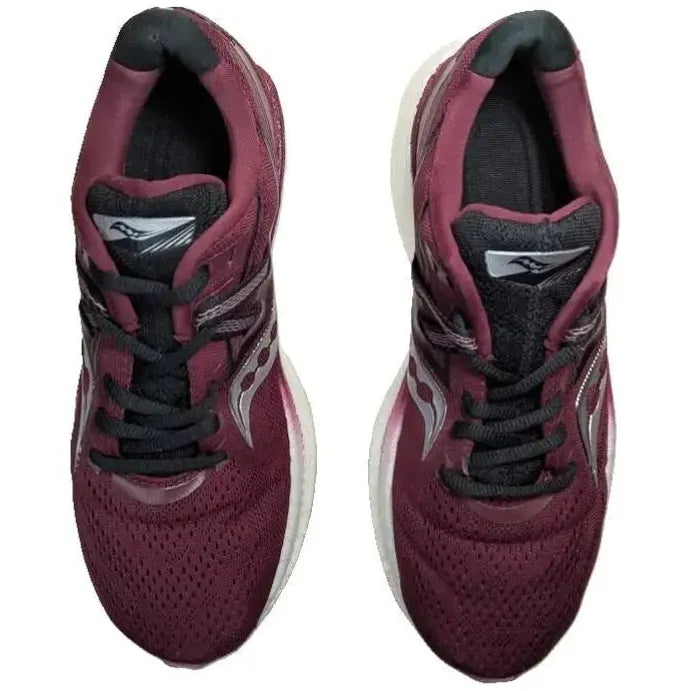 Pre-Owned Women's Saucony Triumph 20 Road Running Trainer Shoes Size 7.5 in Sundown Rose (Burg) New Balance
