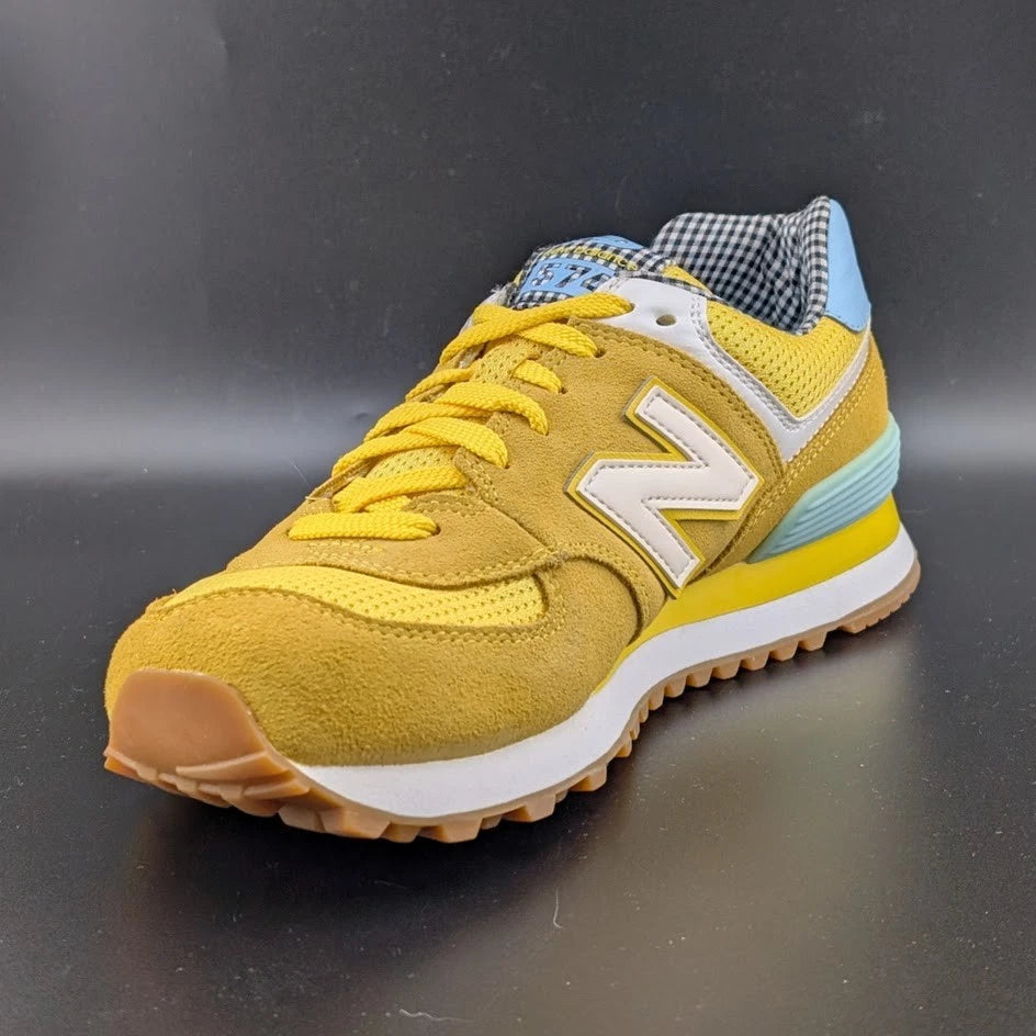 New Balance Women's Size 7.5B 574 Picnic Pack Yellow Shoes Sneakers WL574SPF SoleComfort.shoes