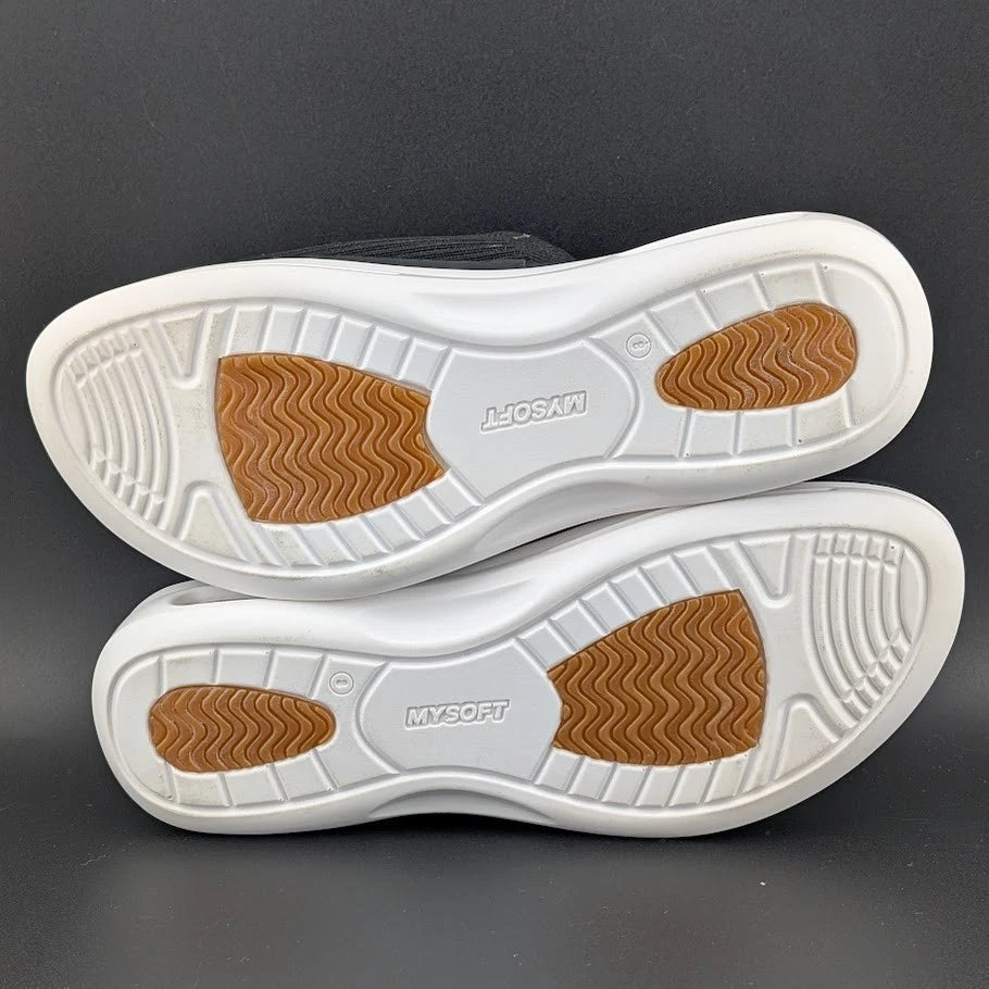 Pre-owned mysoft Women's Size 8 Walking Sandals Air Cushion Elastic Band Platform Shoes mysoft