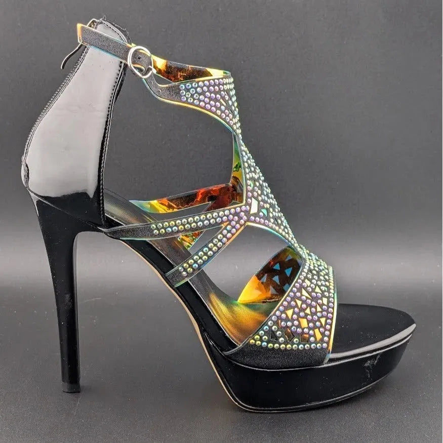New Women's Pumps Platform High Heels Sexy Open Toe Latin Party Dress Shoes SoleComfort.shoes