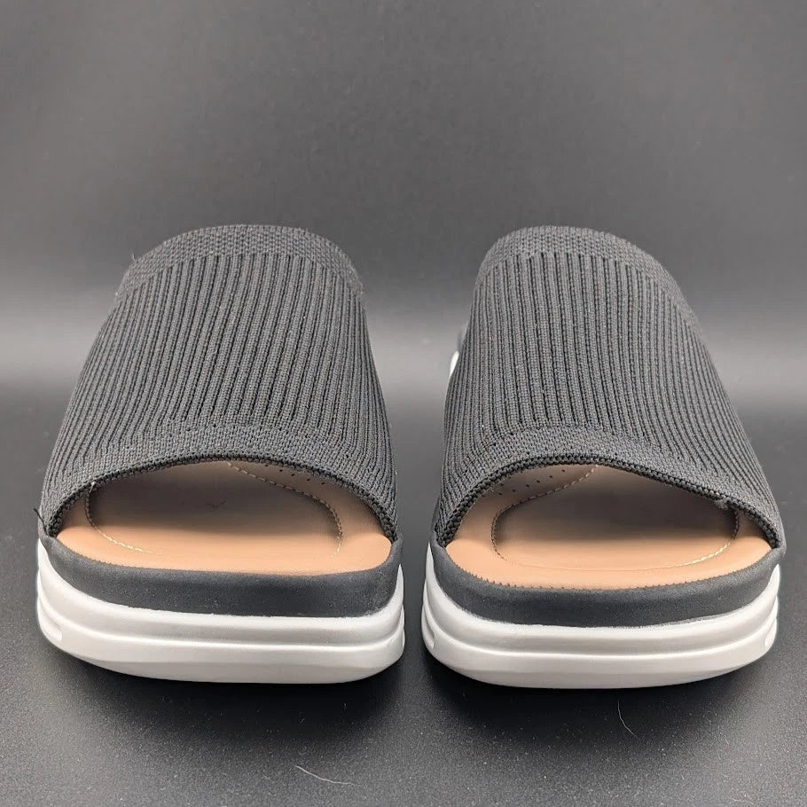 Pre-owned mysoft Women's Size 8 Walking Sandals Air Cushion Elastic Band Platform Shoes mysoft