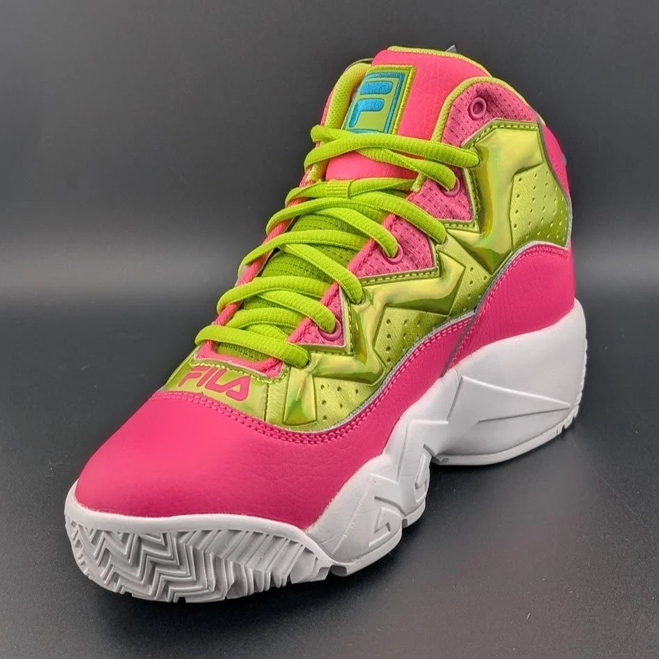 Fila MB Night Walk Girls Shoes Size 5.5 Youth, Color: Pink/Yellow SoleComfort.shoes