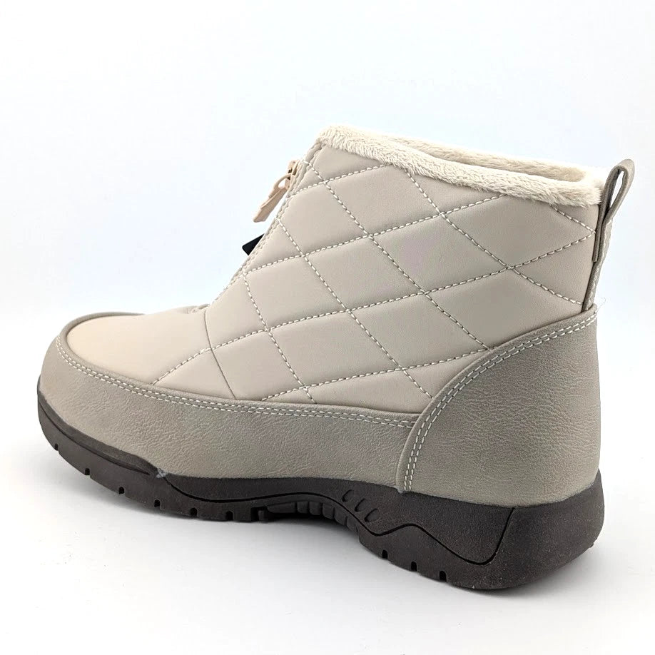 Totes Superior Womens Winter Boots Black or Taupe Waterproof Faux Fur Lined Snow SoleComfort.shoes
