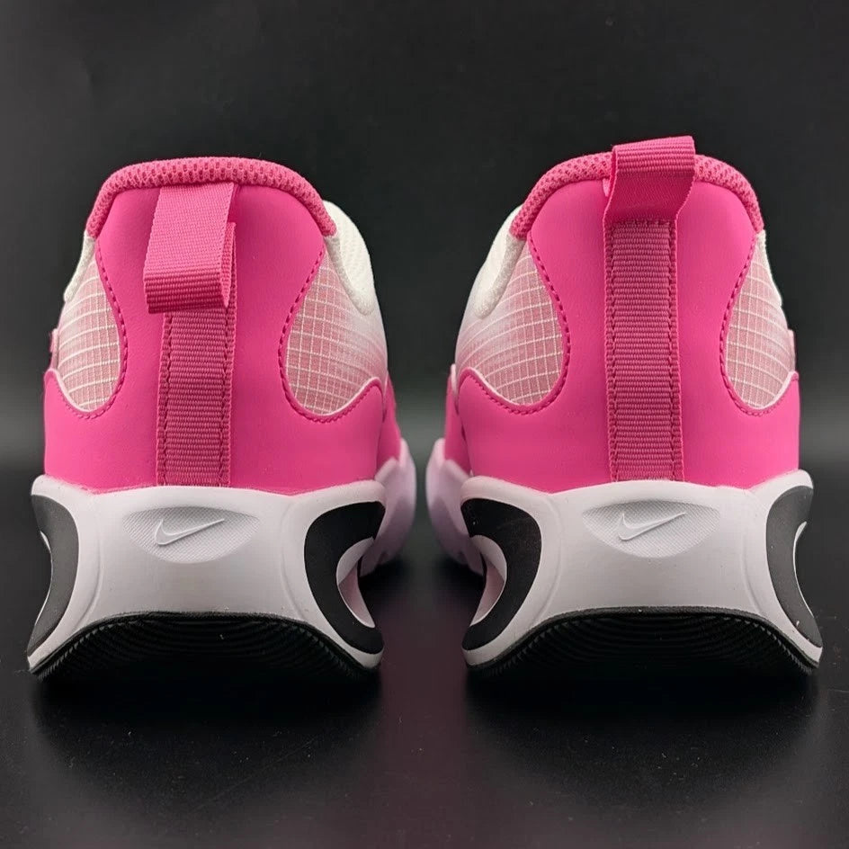 Nike Air Max Nova GS White Fuchsia Black FN4446-101 Sizes 4Y 4.5Y 5Y Brand New SoleComfort.shoes