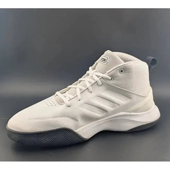 Size 12 - adidas Own The Game White Black Pre-owned Excellent Condition - SoleComfort.shoes