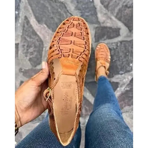 Macarena Sandals Women's Huarache Colorful Leather Mexican Style US Size 6.5-7 Macarena