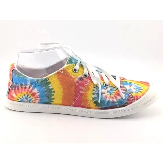 Womens Size 7.5 Fashion Low Top Canvas Sneaker Slip On Shoes Casual Walking Flat Unbranded