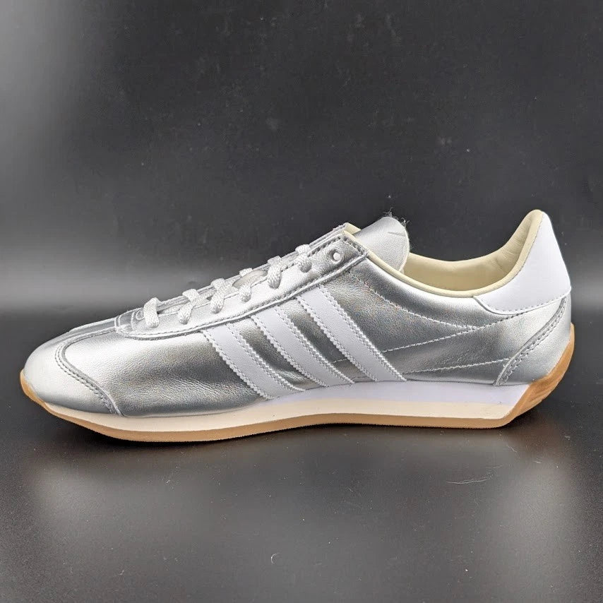 adidas Country OG Womens Size 8 Lace Up Silver White Sneakers Shoes JP7636 SoleComfort.shoes
