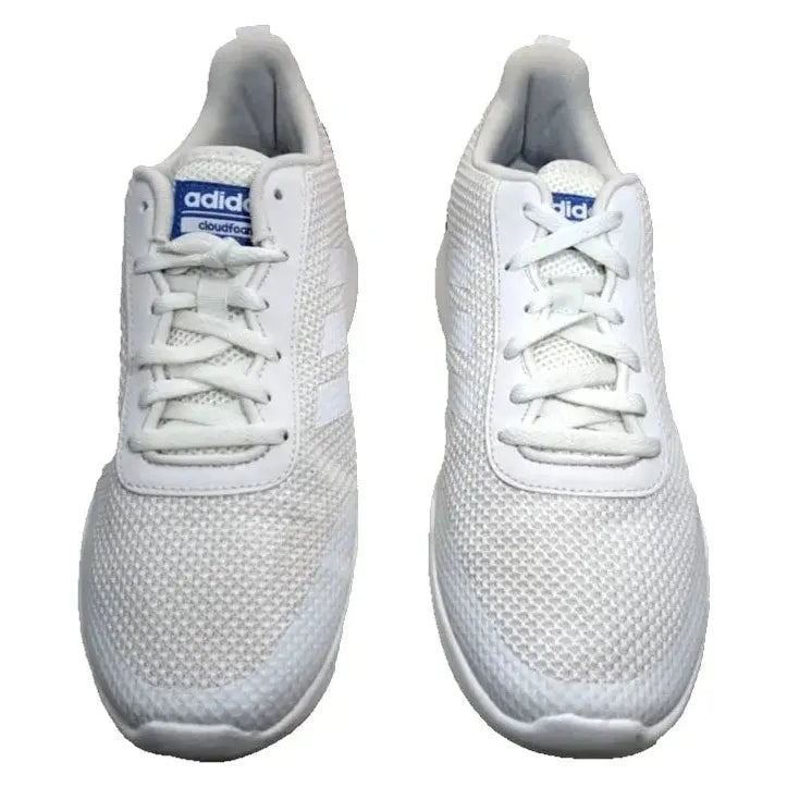 MEN'S adidas Element Race Crystal White Running White / Blue Sneaker Size 8.5 adidas