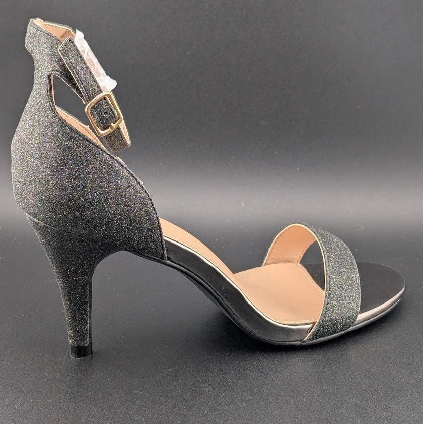 Womens Size 7 Open Toe Single Sole Ankle Strap Stiletto High Heel Dress Pump Sandal SoleComfort.shoes
