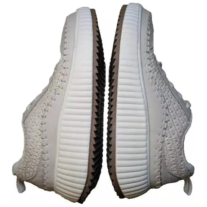 Pre-Owned DREAMPAIRS Size 8.5W Platform Sneakers Woman's Lace Up Creme Cushioned Shoes Dream Pairs