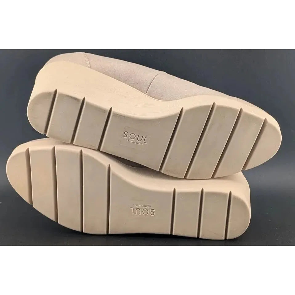 Soul Naturalizer About Time Women's Warm Taupe Nubuck Wedge Pumps NW/OB 5.5M SoleComfort.shoes