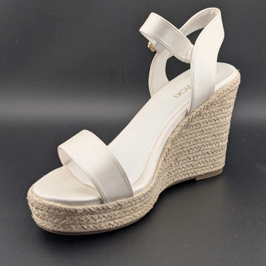 Vicki Vicki Women's Size 9 Open Toe 4-inch Wedge Platform Espadrilles SoleComfort.shoes