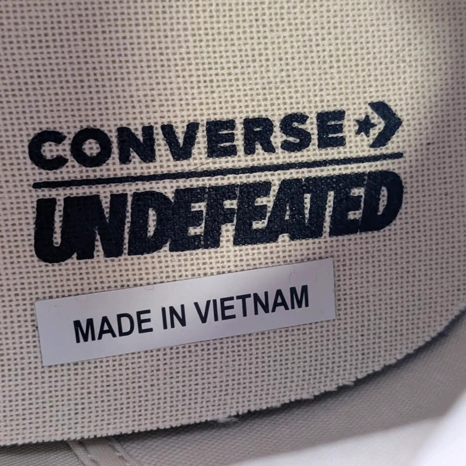 Converse Chuck Undefeated 1970's Mid Men's Size 16 Black/Natural A00673C SoleComfort.shoes