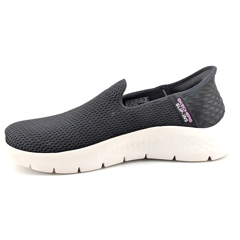 Skechers Women Size 6.5W Go Walk Flex Slip In Black Comfort Shoes 124963W Skechers