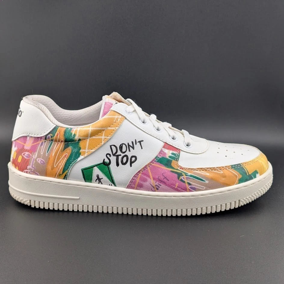 DOGO White Sneakers for Women Size 10 Vegan Leather and Unique Design SoleComfort.shoes