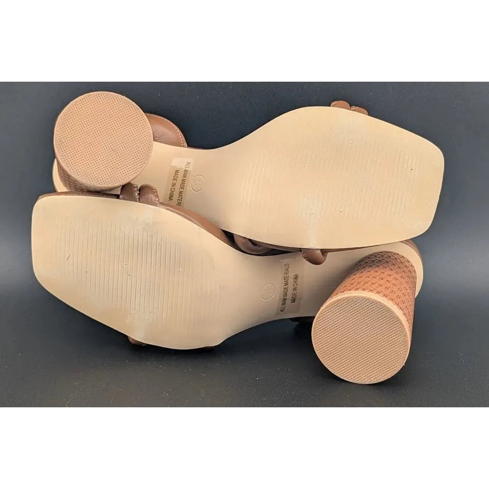 Viciously Vixen Size 6 Women's Block High Heels Square Toe Heeled Sandals Ankle Viciously Vixen