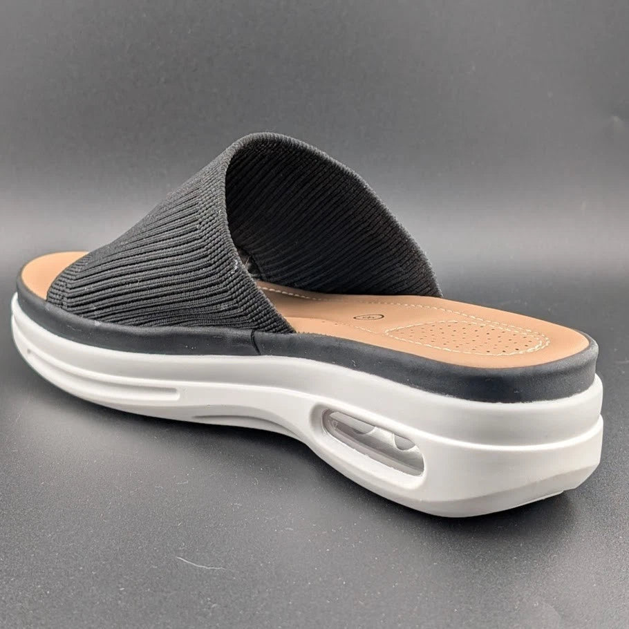 Pre-owned mysoft Women's Size 8 Walking Sandals Air Cushion Elastic Band Platform Shoes mysoft