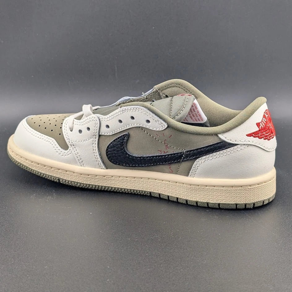 🔥Nike Air Jordan 1 Low OG SP Travis Scott Med Olive PS Size 2.5Y DO5442-200🔥 SoleComfort.shoes