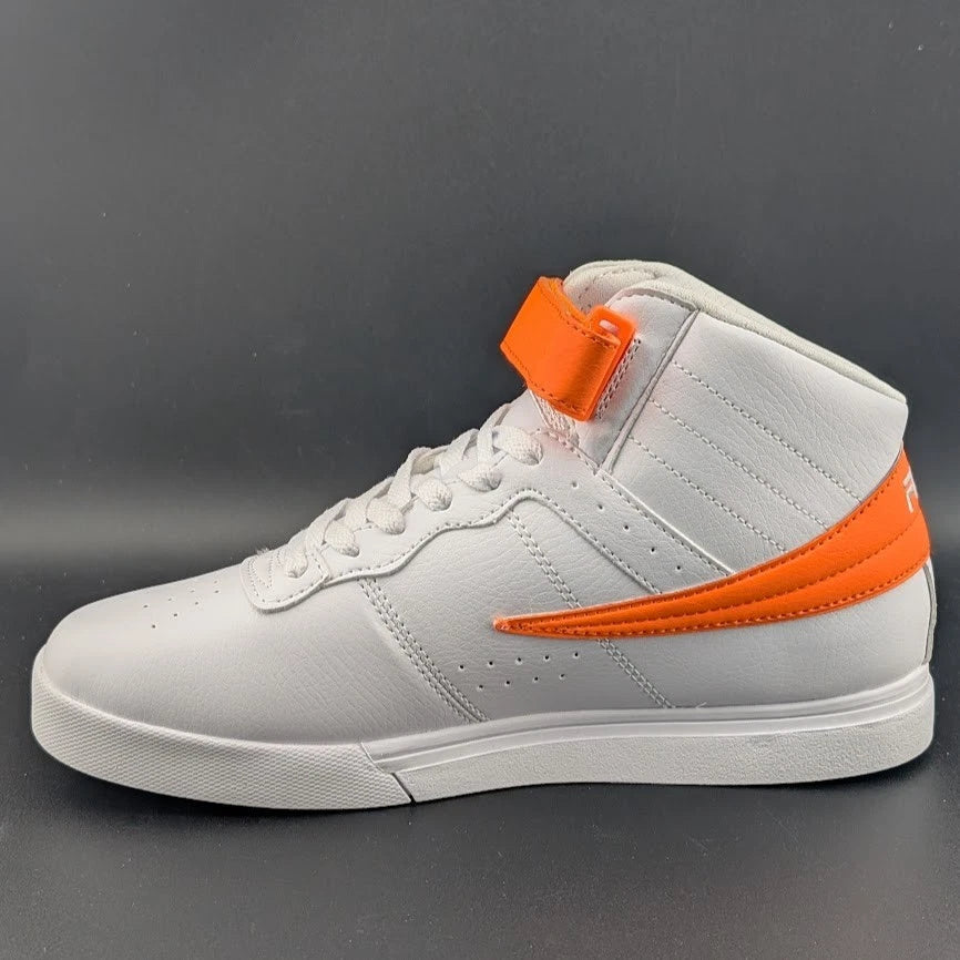 Fila Vulc 13 White Orange Color Pop Size 7Y / 8 Womens 3FM01121-129 SoleComfort.shoes
