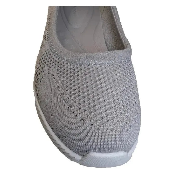 Easy Spirit Size 9.5W Women's SE Glitz 2 Sneaker, Beige Cushion and Flex Easy Spirit