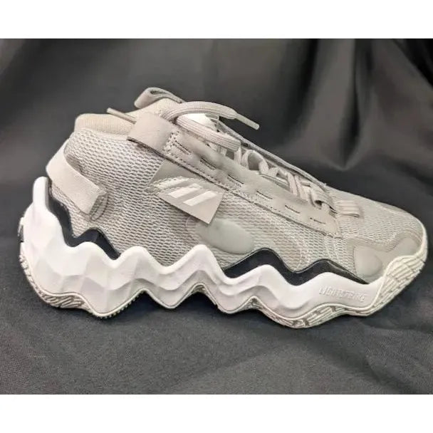 New adidas Womens Exhibit B Mid Basketball Shoes Gray White Black Size 6 / 9.5 / 10 adidas