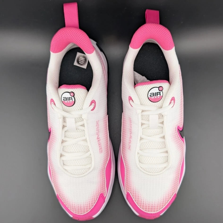 Nike Air Max Nova GS White Fuchsia Black FN4446-101 Sizes 4Y 4.5Y 5Y Brand New SoleComfort.shoes