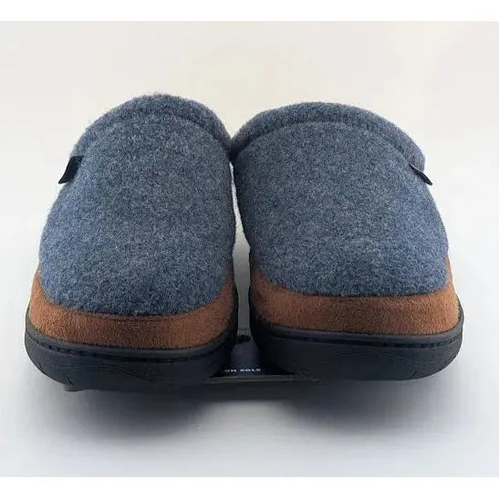 Wembley Men's Heather Indoor/Outdoor Microsuede Mule Slipper with Plaid Lining Wembley