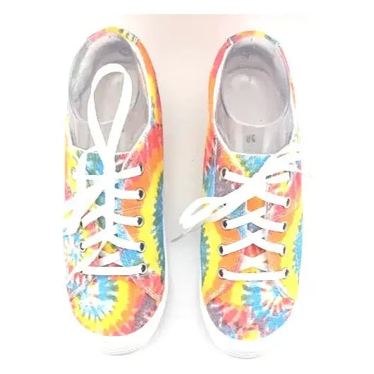 Womens Size 7.5 Fashion Low Top Canvas Sneaker Slip On Shoes Casual Walking Flat Unbranded