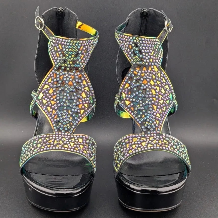 New Women's Pumps Platform High Heels Sexy Open Toe Latin Party Dress Shoes SoleComfort.shoes