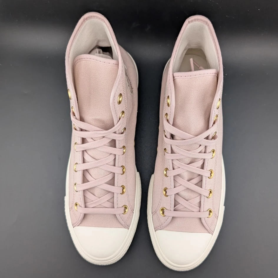 Converse CTAS Chuck Taylor All Star Lift Hi Flush Stone Wos Size 10 Platform SoleComfort.shoes