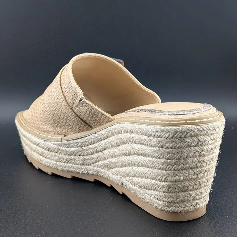 Coutgo Women Size 9 Wedge Platform Espadrille Sandal Casual Padded Footbed Shoe SoleComfort.shoes