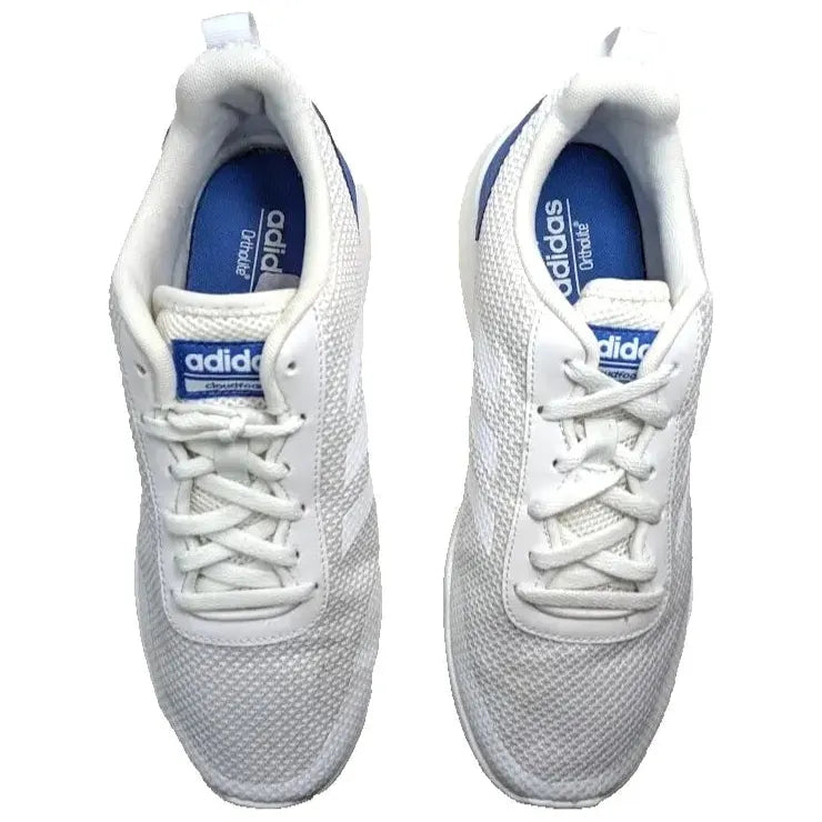 MEN'S adidas Element Race Crystal White Running White / Blue Sneaker Size 8.5 adidas