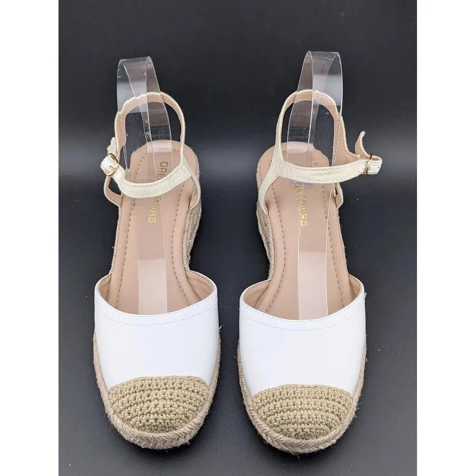 Dream Pairs Size 8 Women Espadrille Wedge Sandals Ankle Strap w/ Bkl Closed Toe SoleComfort.shoes