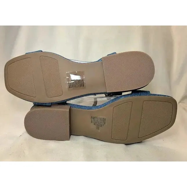 LC Lauren Conrad Obsidian Denim Blue Women's Slide Sandals - Size 8.5 NWB LC Lauren Conrad