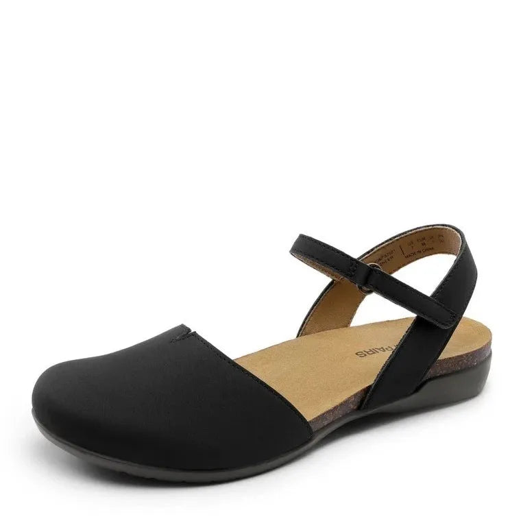 Women Close Toe Sandals Arch Support Comfortable Cork Footbed Flat Sandals SoleComfort.shoes
