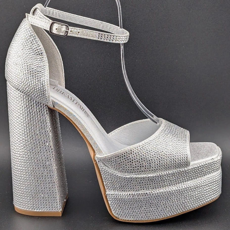 Dream Pairs Women Sz 7 | 2" Platform Chunky 5.5" Heel Pumps College Style Party SoleComfort.shoes