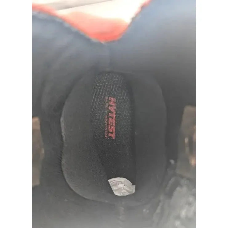 Hytest Women's US Size 6.5 Safety Steel Toe Brown/Red Cowgirl Work Boots K17122 Hytest Women's Work Boots Hytest