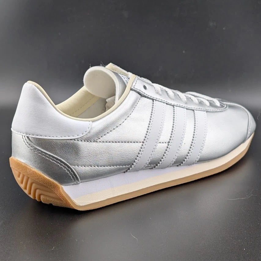 adidas Country OG Womens Size 8 Lace Up Silver White Sneakers Shoes JP7636 SoleComfort.shoes
