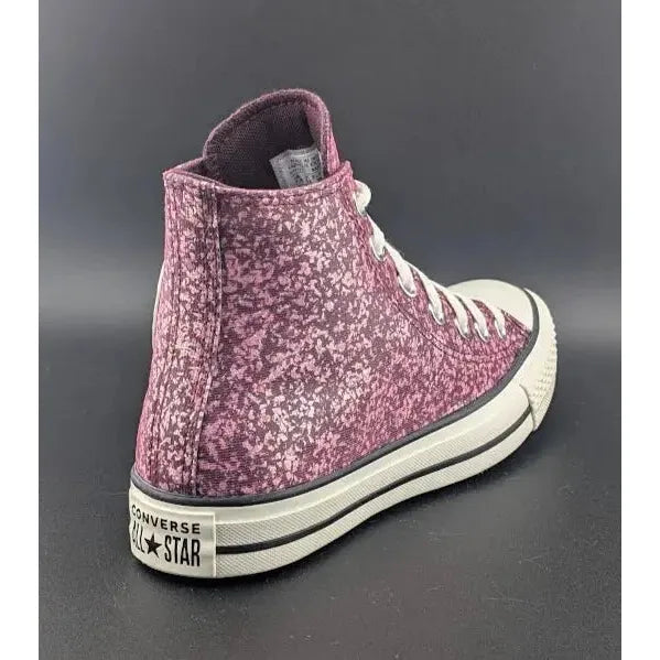 *BRAND NEW* Women CONVERSE Chuck Taylor All Star Glitter CTAS HI Orchid Abyss - SoleComfort.shoes