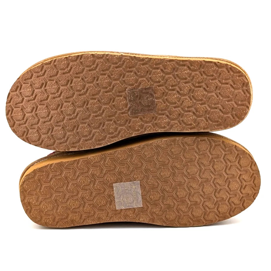 Fitory Size 8 Tan Suede Platform Booties with Faux Fur and embroidered collar Fitory