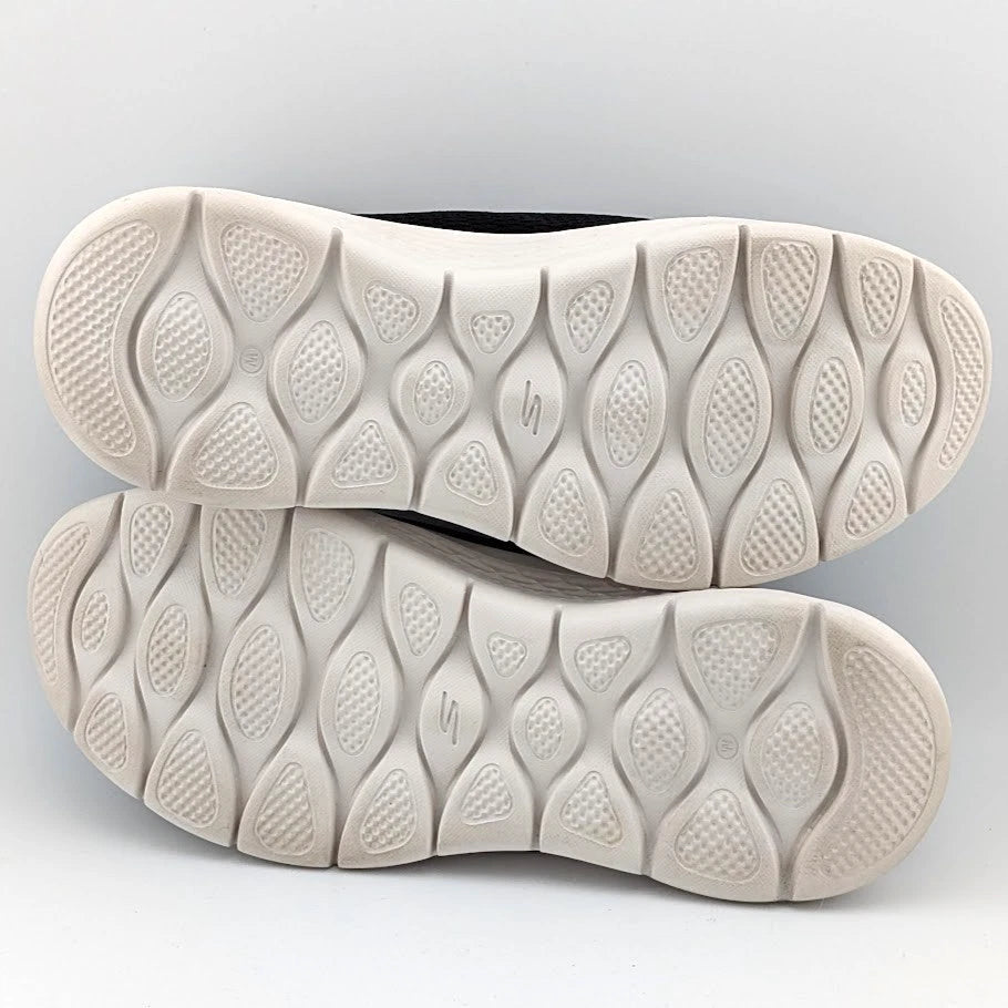 Skechers Women Size 6.5W Go Walk Flex Slip In Black Comfort Shoes 124963W Skechers