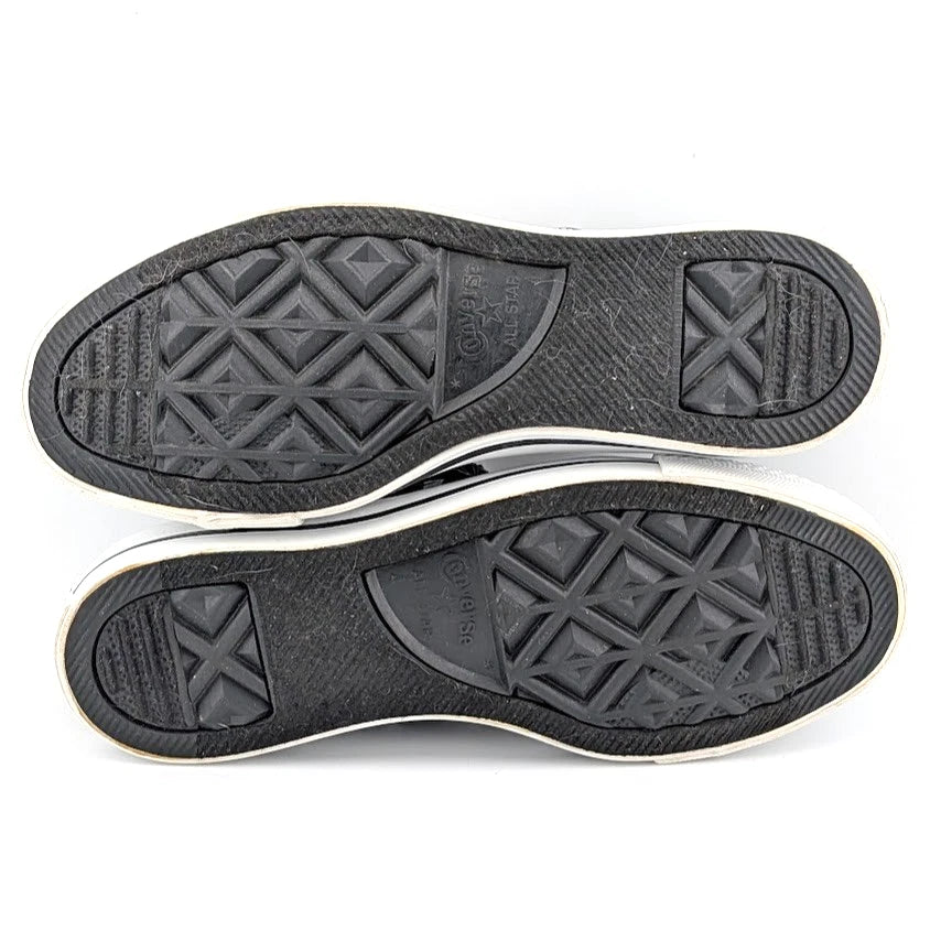 Converse Womens Size 6 CTAS OX Shoes Black White Zebra Sneakers Double Tongue SoleComfort.shoes