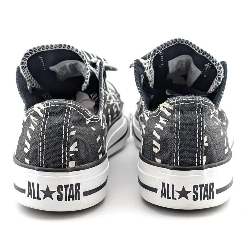 Converse Womens Size 6 CTAS OX Shoes Black White Zebra Sneakers Double Tongue SoleComfort.shoes