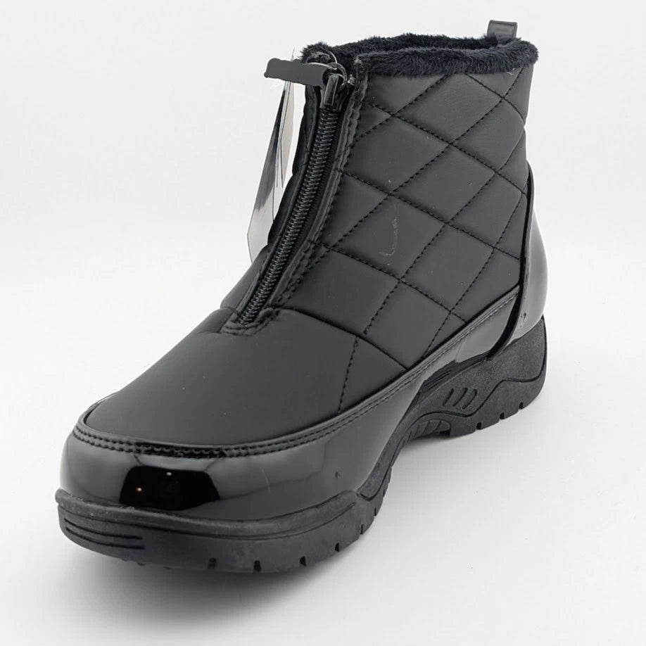 Totes Superior Womens Winter Boots Black or Taupe Waterproof Faux Fur Lined Snow SoleComfort.shoes