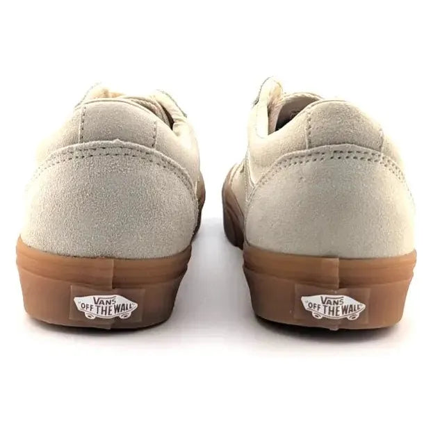 VANS Ward Old Skool Translucent Gum Crème Bru Womens Cream Suede Sneaker VANS
