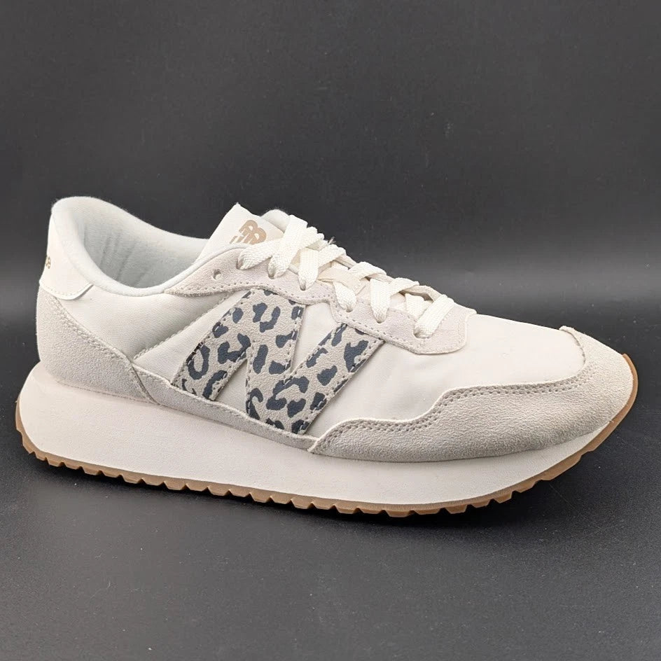 New Balance 237v1 Women's Size 8.5 Sea Salt Blk Gold Athletic Sneakers Shoes SoleComfort.shoes