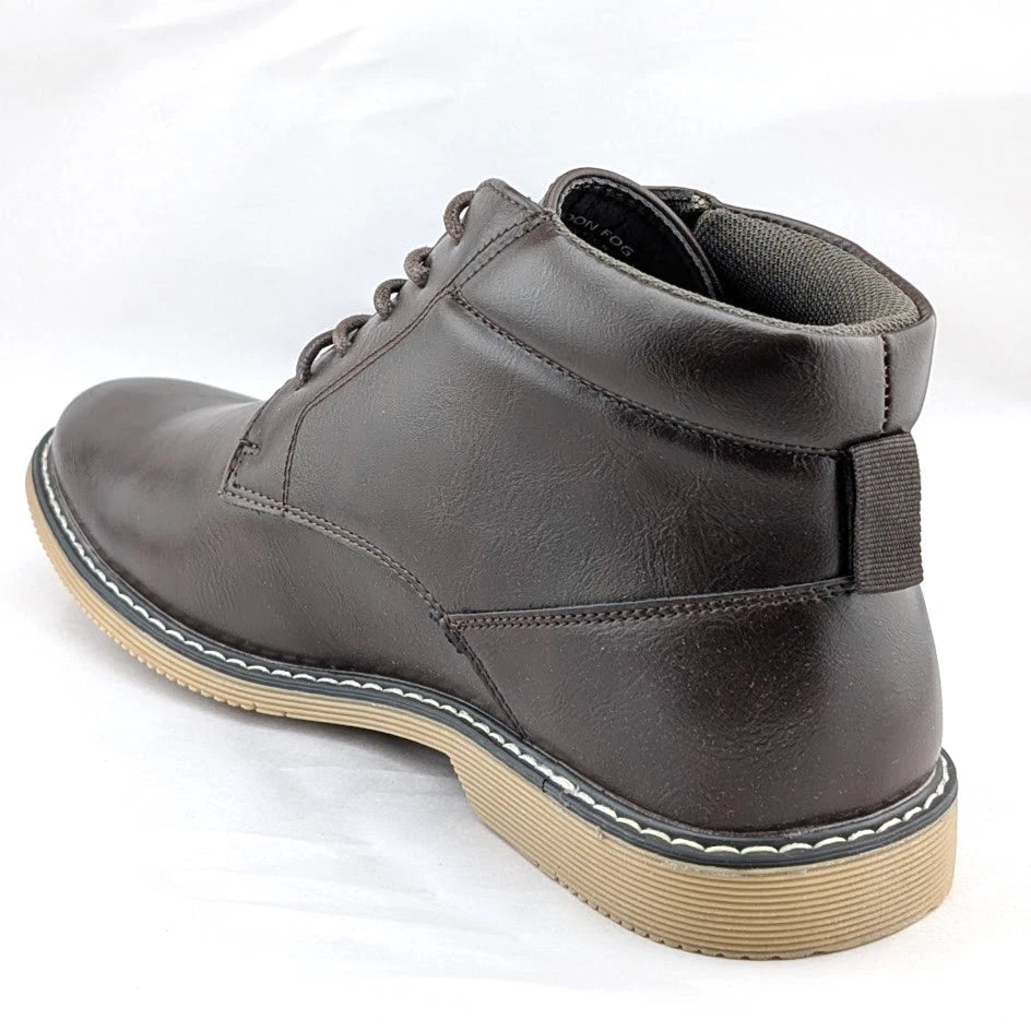 London Fog LFM-Tyler Chukka Boot Brown or Black Vegan Leather London Fog