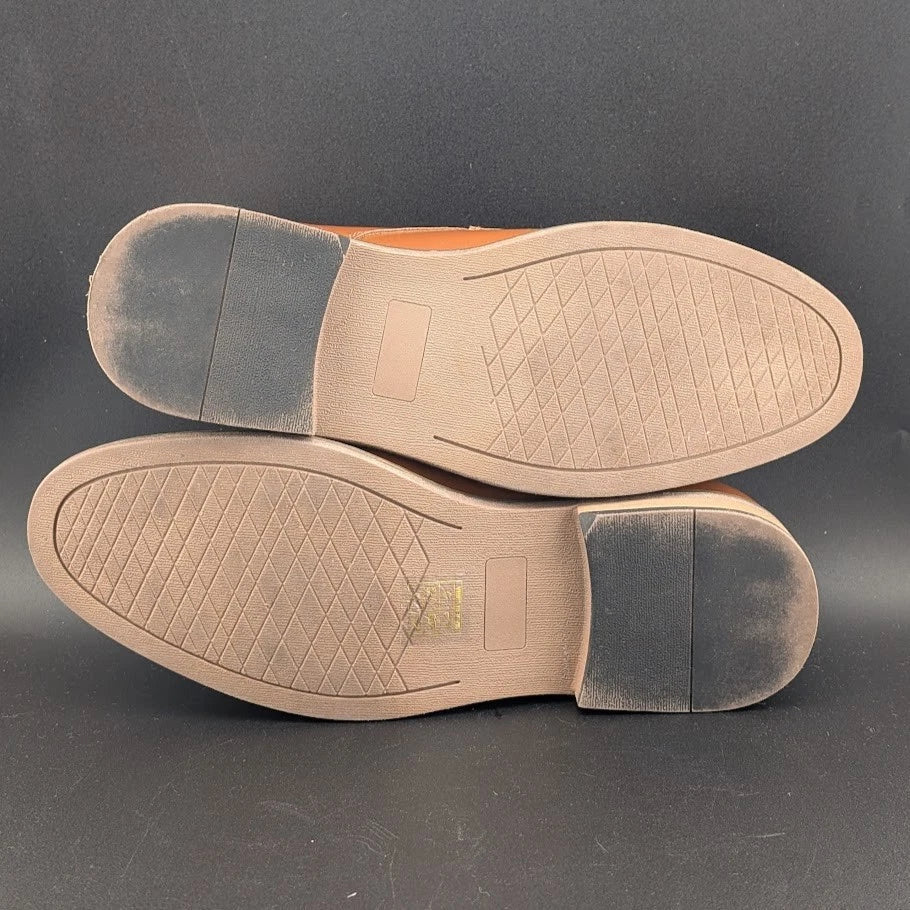 Bruno Marc Dress Shoes Cap Toe Oxford Lace Up Formal Tan Size 4Y / 6Y SoleComfort.shoes