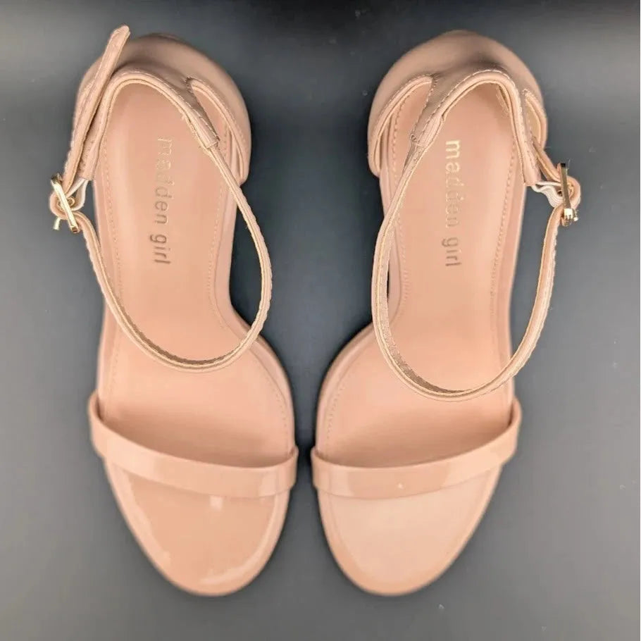 New Women’s Size 8.5 Madden Girl Women's Brazen Heeled Sandal shoes Steve Madden SoleComfort.shoes